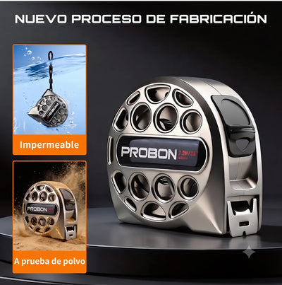 Cinta métrica 5 m de acero inoxidable — no se oxida ni se traba
